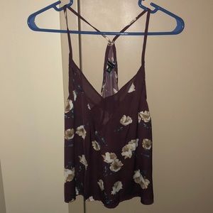 Purple floral tank